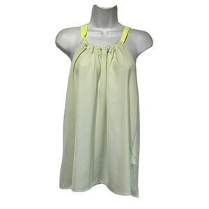 hm conscious collection sleeveless sheer green top Size 4